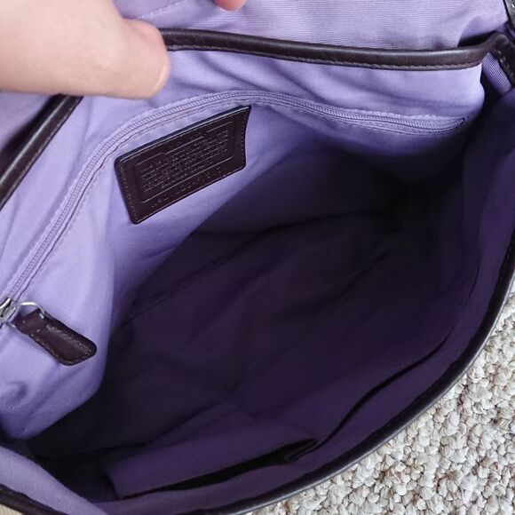 Coach Signature Jacquard Canvas Crossbody Shoulder bag - Picture 8 of 12